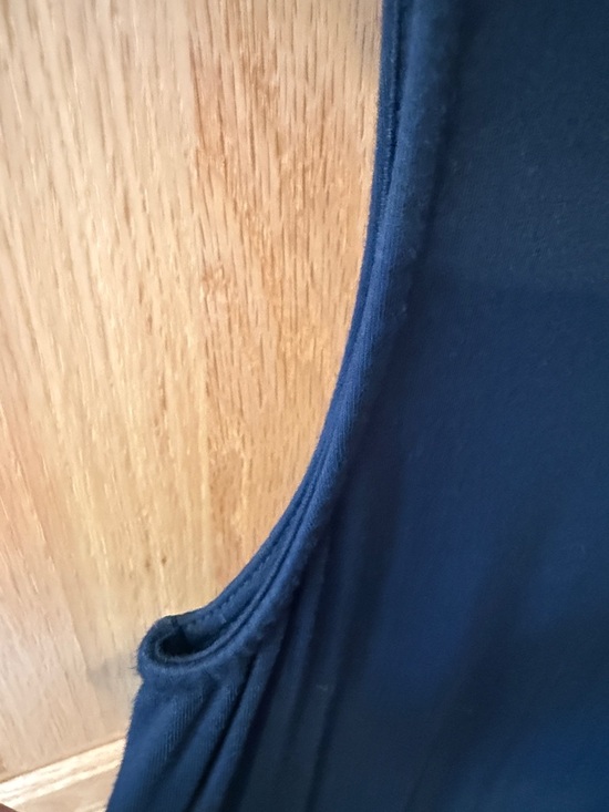 Soma Black Tank Top with Cream Crochet V-Panel - Picture 7 of 8